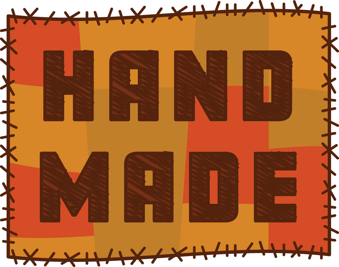 Handmade Text Design on Transparent Background