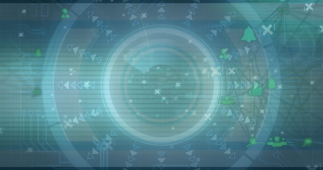 Futuristic HUD Display Analyzing Digital Data Metrics