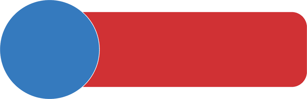 Abstract Transparent Red Rectangular Banner with Blue Circle