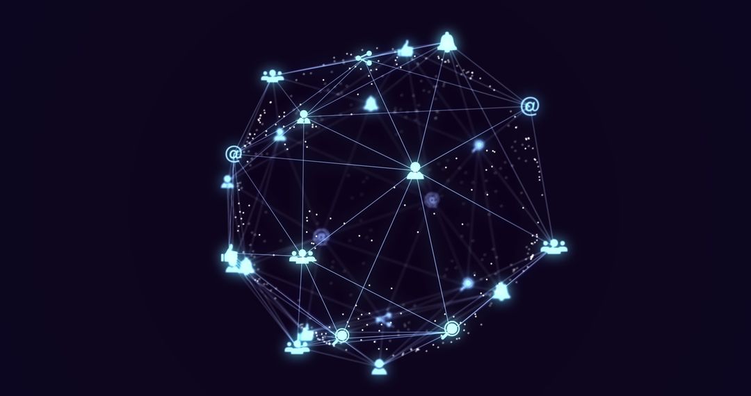 Digital Networking Sphere Global Communication Concept