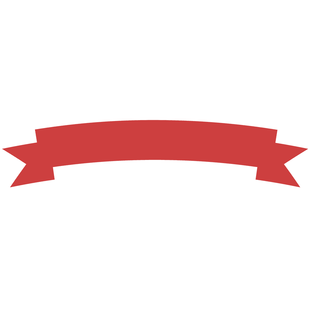 Red badge with space for text on transparent background