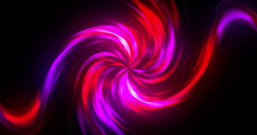 Vibrant Red and Pink Spiral Swirl with Luminous Energy