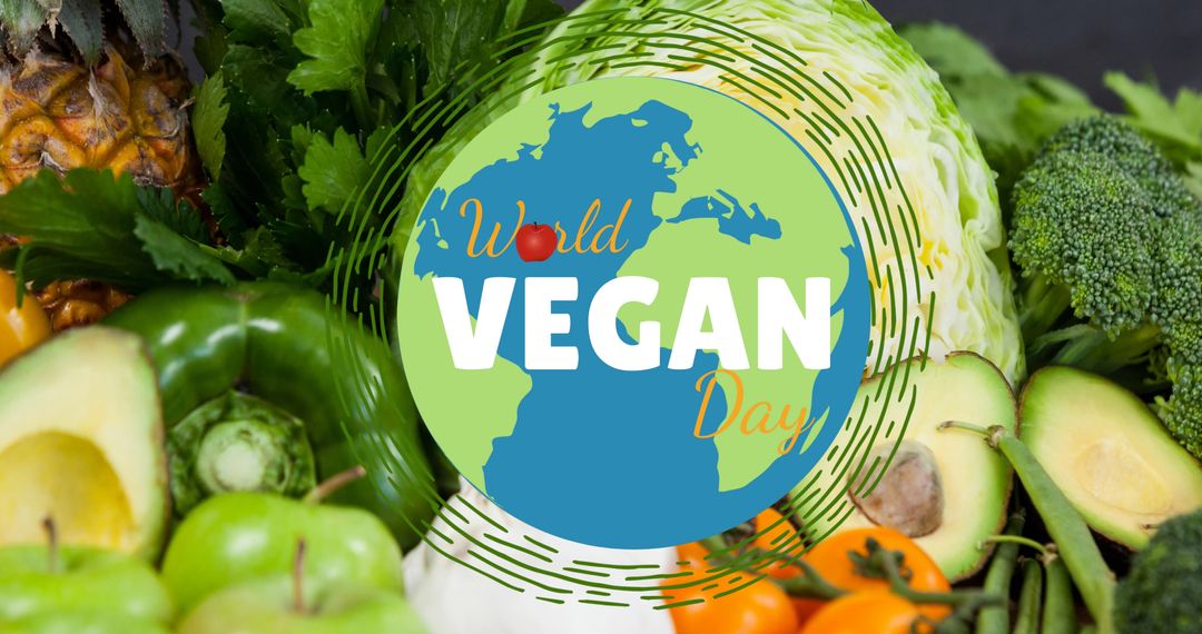 World Vegan Day Promotion With Fresh Vegetables