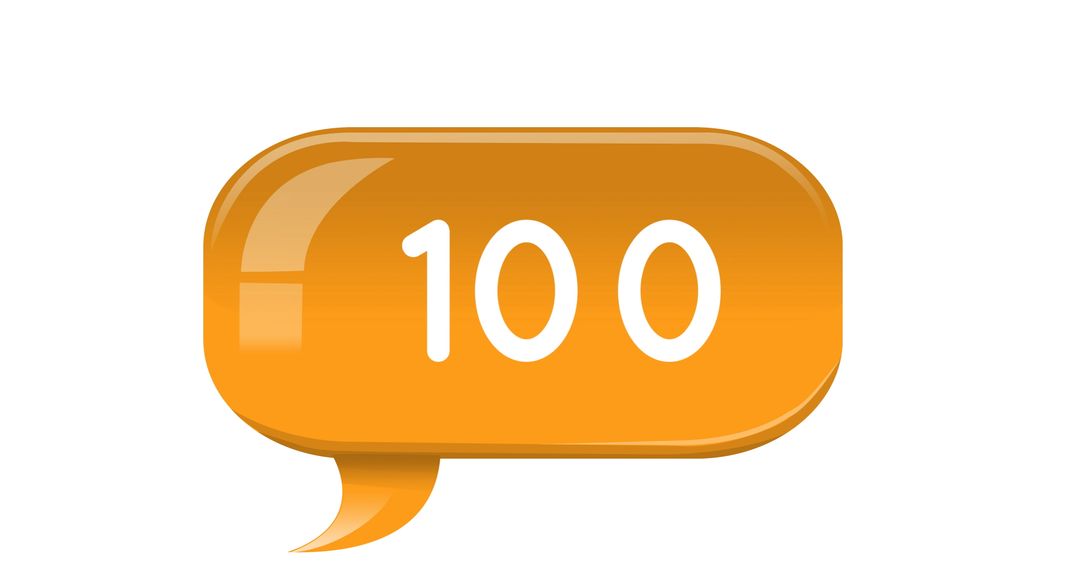 Increasing Number Counter in Yellow Speech Bubble