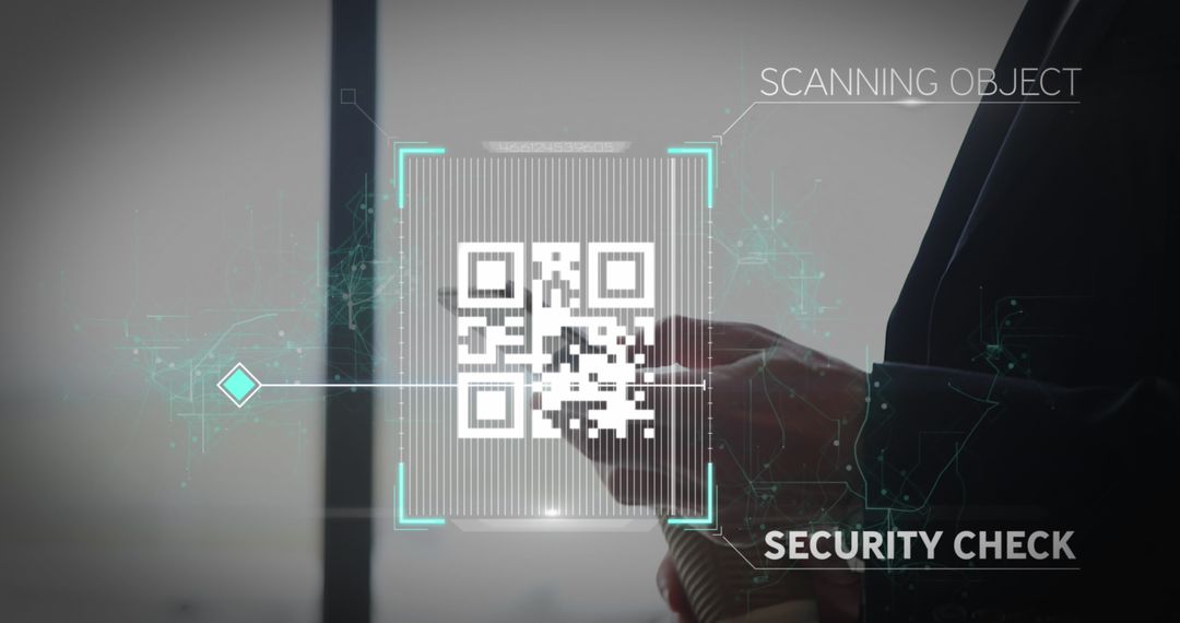 businessman using digital device with qr code for security verification - Free Images, Stock Photos and Pictures on Pikwizard.com
