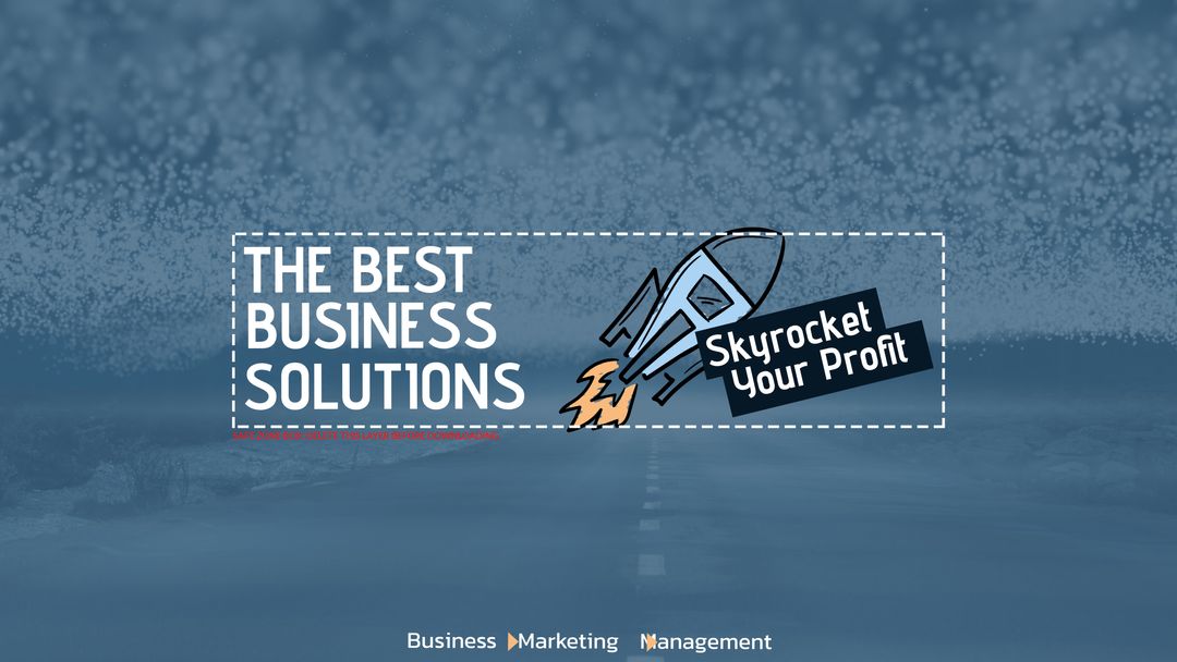 Innovative Business Growth Solutions with Rocket Symbol