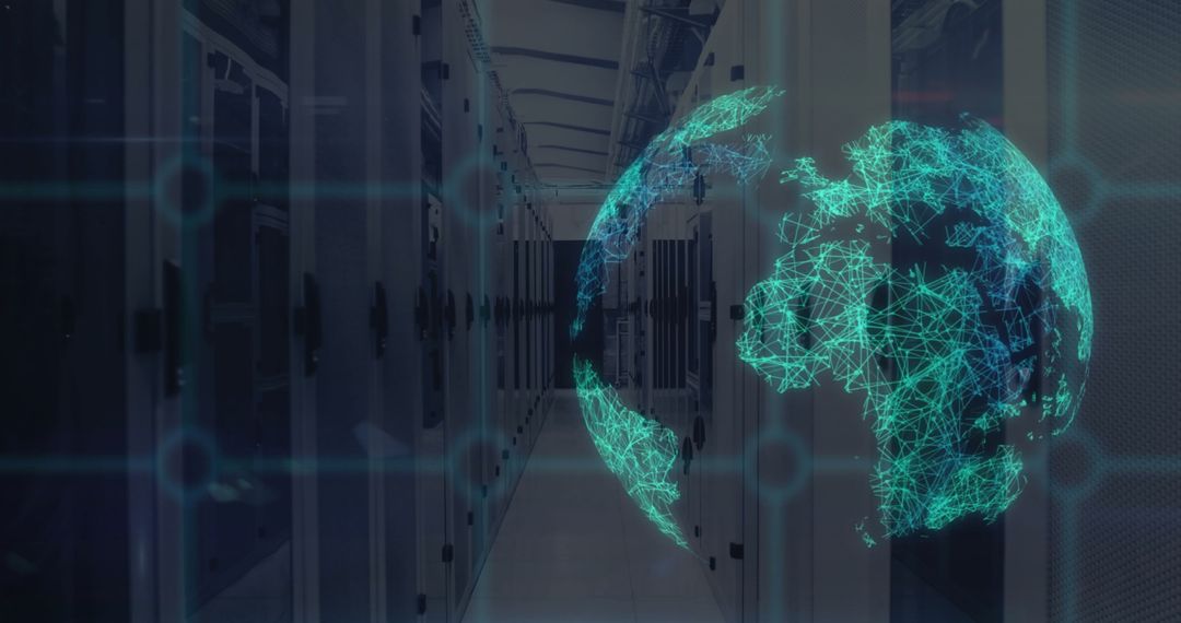 Global Data Network with Holographic Globe