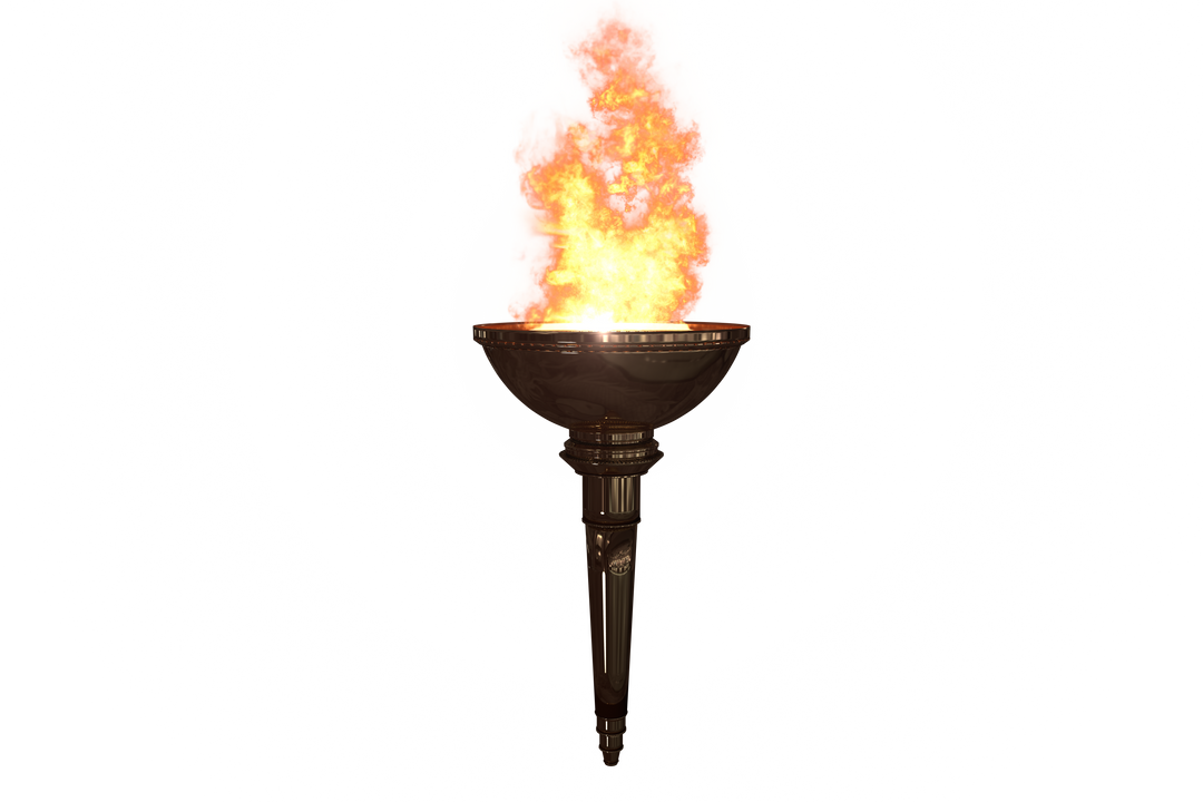 Olympic Torch Burning on Transparent Background, Detailed Vector Illustration - Download Free Stock Images Pikwizard.com