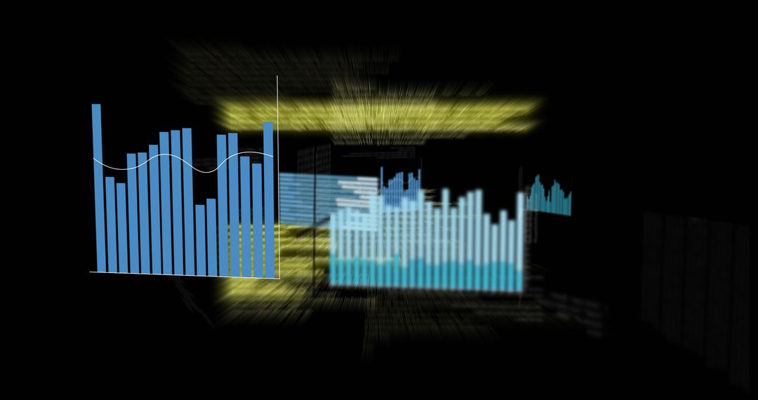 Dynamic Data Analysis with Overlapping Blue Bar Graphs