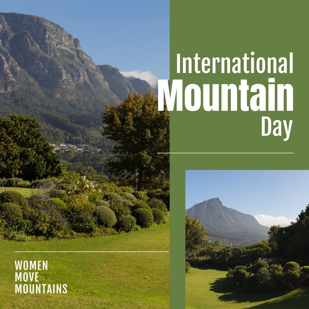 Scenic Landscape Celebrating International Mountain Day