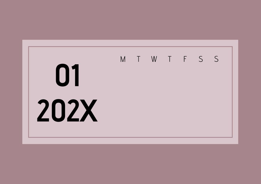 Minimalist Calendar Template with Modern Design Elements - Download Free Stock Images Pikwizard.com