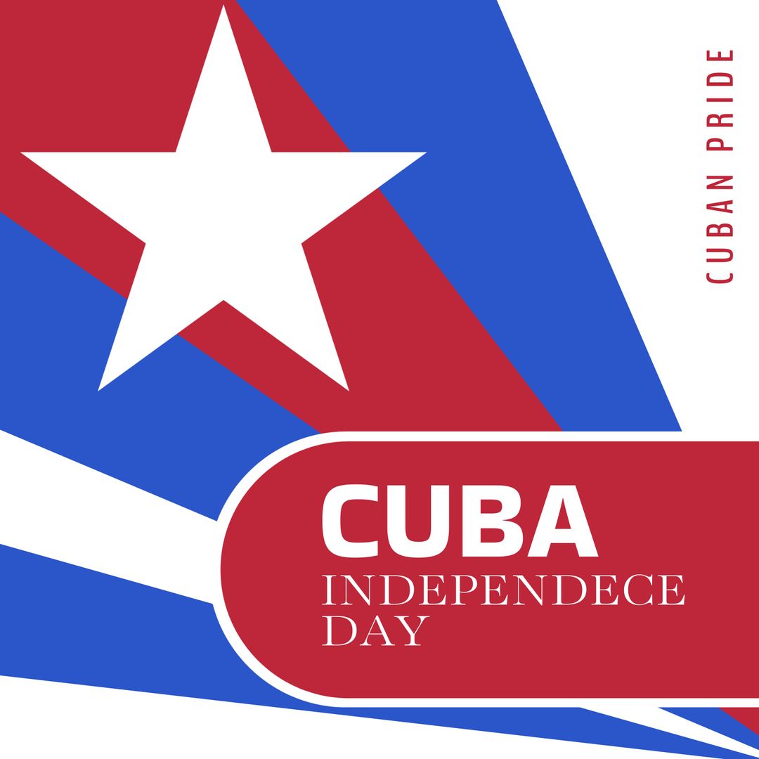 Celebrating Cuba Independence Day with Bold Flag Design