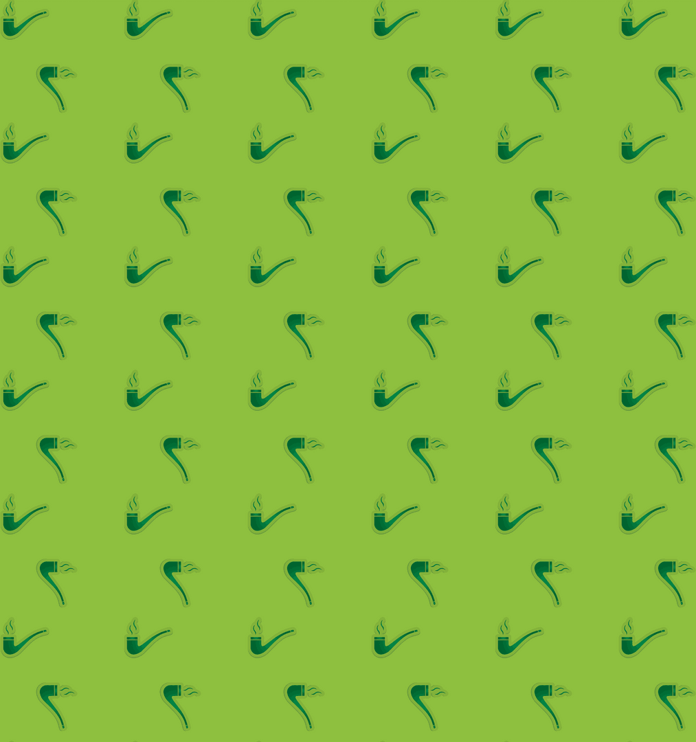 Seamless Green Pipe Pattern on Transparent PNG Design