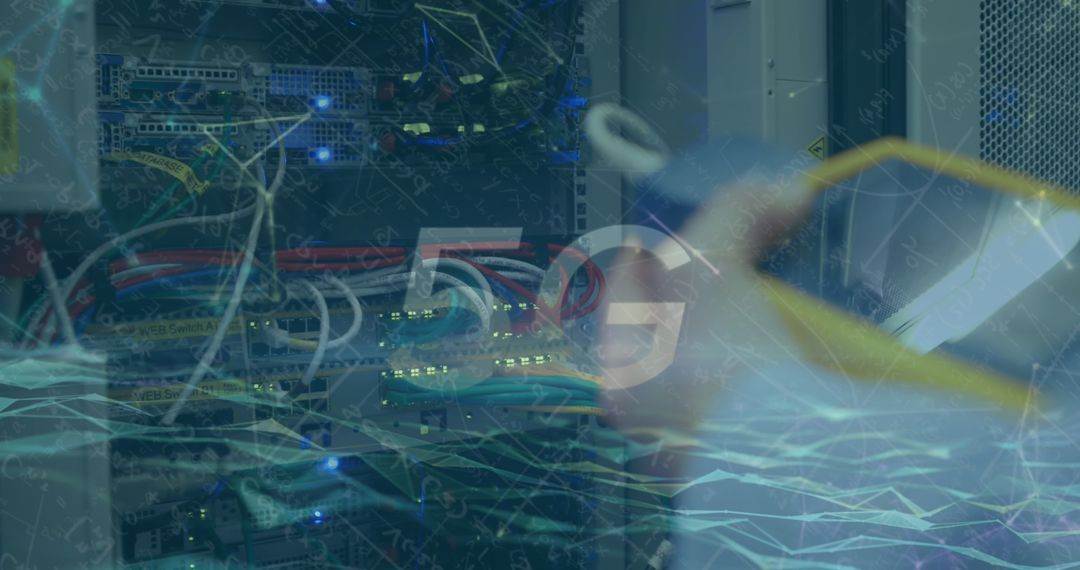 5G Technology Connectivity and Networking Server Concept