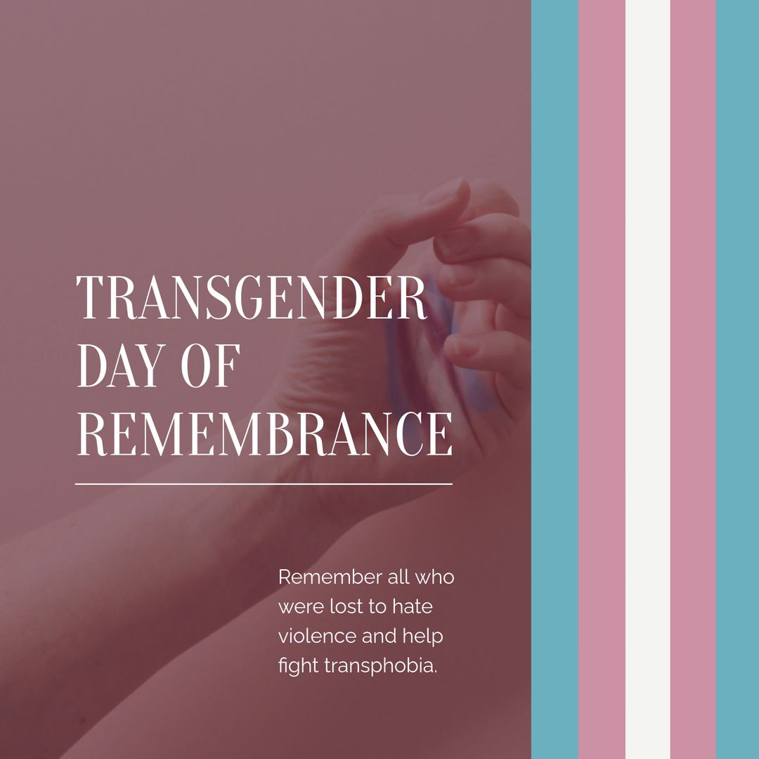 Transgender Day of Remembrance Commemoration Poster Background