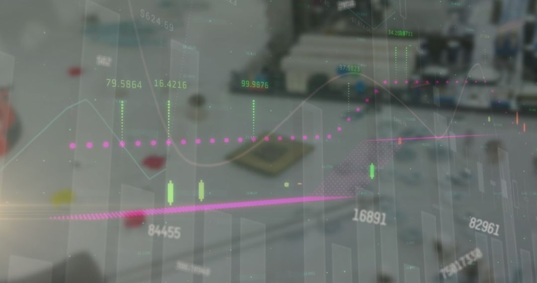 Stock Market Data Overlay with Financial Growth Trends