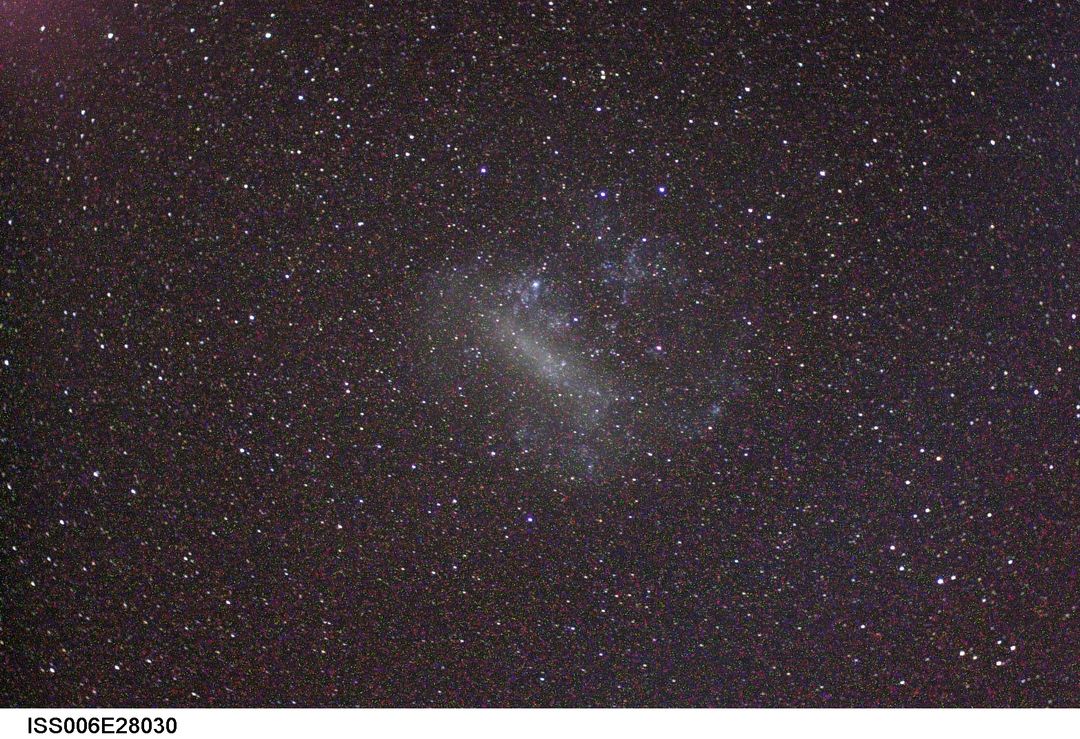 Large Magellanic Cloud Viewed from International Space Station - Free Images, Stock Photos and Pictures on Pikwizard.com