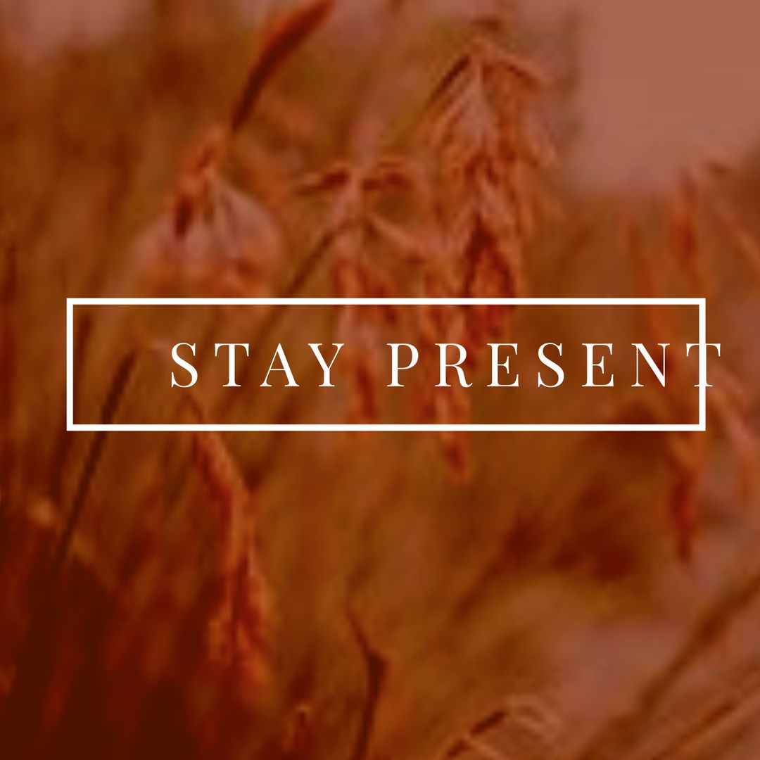 Serene Wheat Field with Inspirational Text Overlay