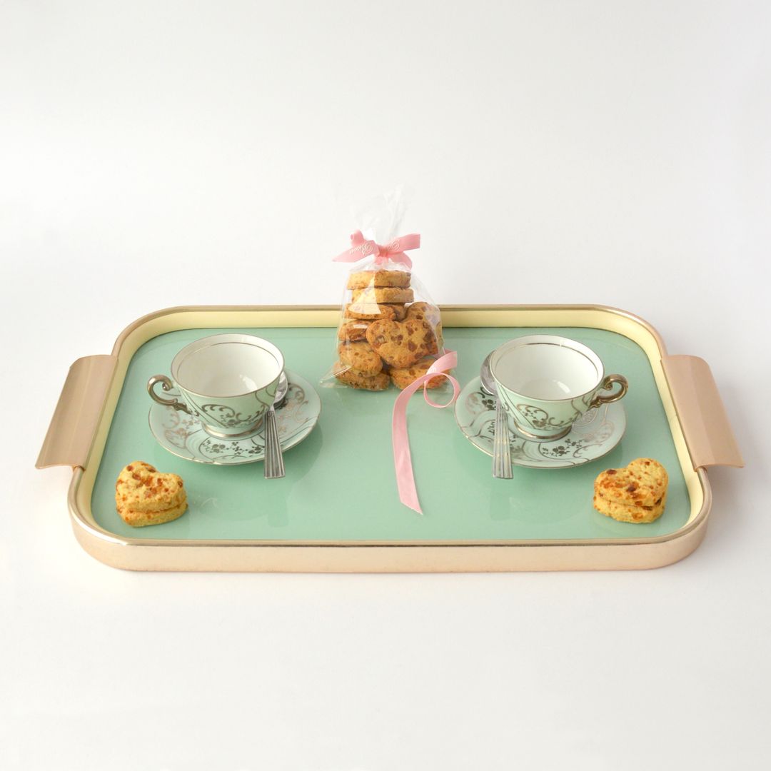 Elegant Tea Set and Cookies on Serving Tray - Free Images, Stock Photos and Pictures on Pikwizard.com