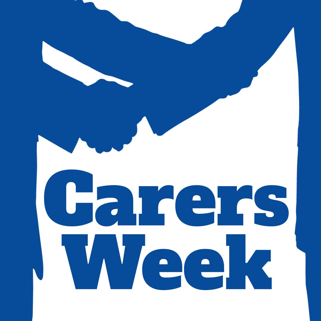 Carers Week Symbol with Silhouetted Handshake