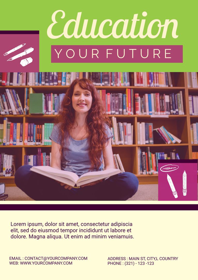 Women Reading Book in Library Promoting Lifelong Learning