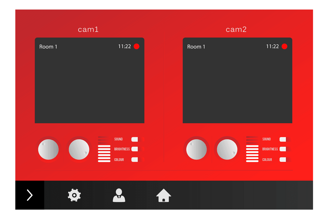 Transparent Digital Recording Screens Infographic on Red Background