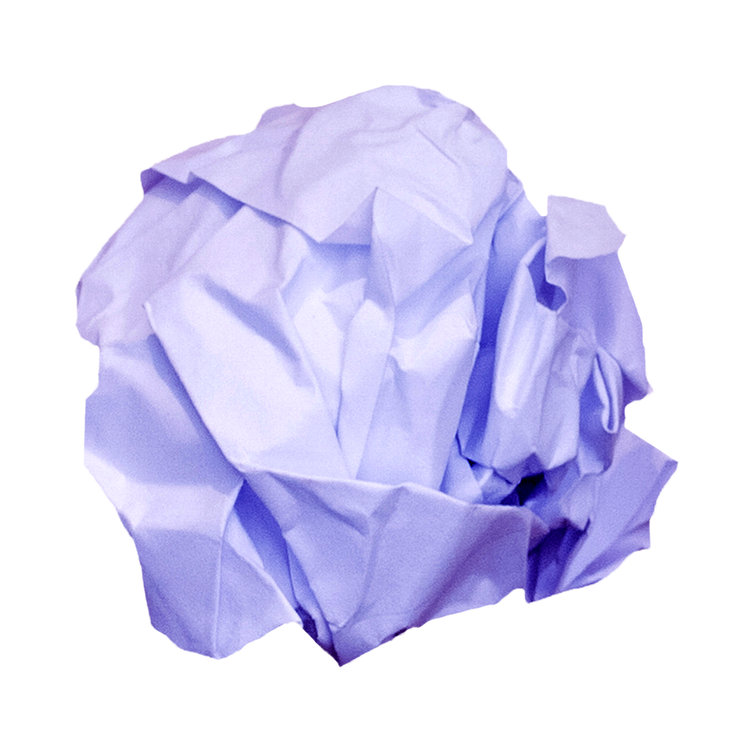 Blue Crumpled Paper Ball with Transparent Background for Textures and Materials Theme - Download Free Stock Images Pikwizard.com