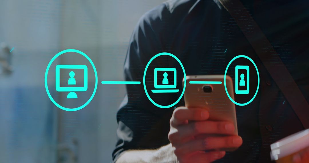 Young Professional Engaging with Mobile Technology