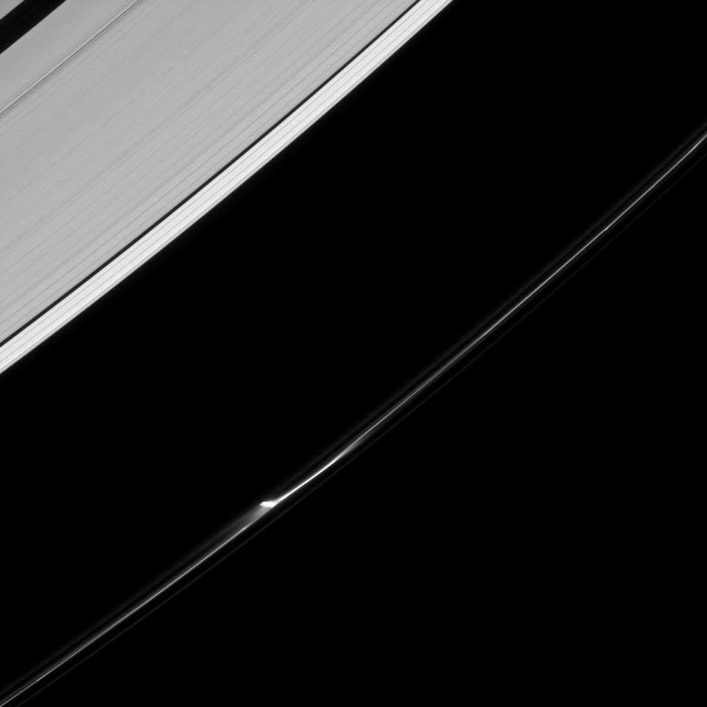 Close-Up View of Saturn's F Ring Captured by Cassini - Free Images, Stock Photos and Pictures on Pikwizard.com