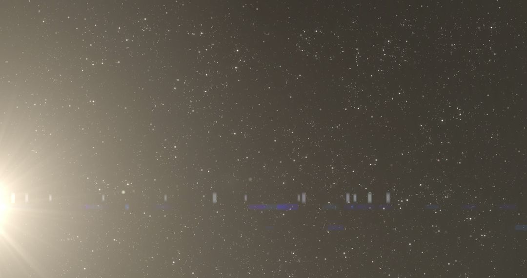 Sparkling Starfield with Aurora Light Effects