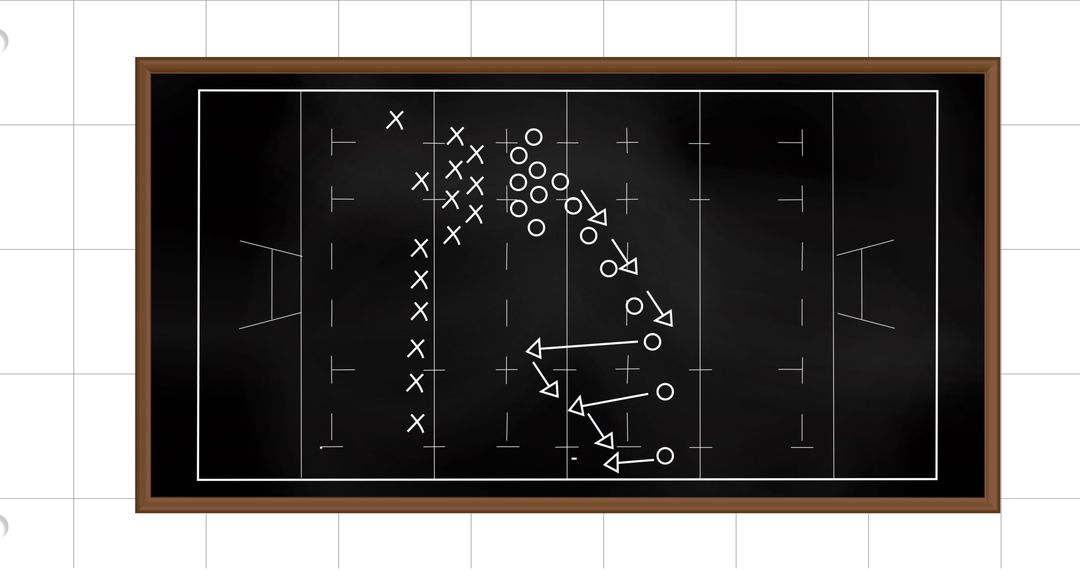 Chalkboard Football Strategy with Tactical Plays - Free Images, Stock Photos and Pictures on Pikwizard.com