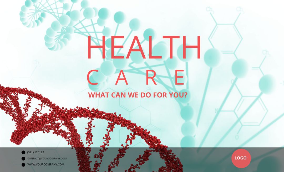 Innovative Healthcare Highlighting DNA Strand