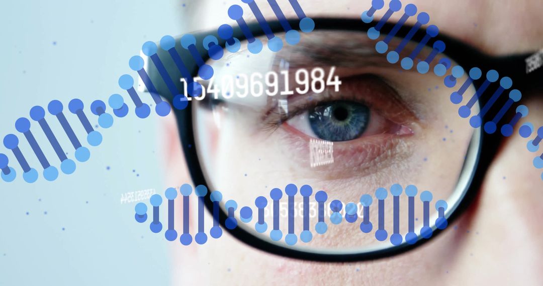 Eye with Digital DNA Coding for Genetic and Data Research