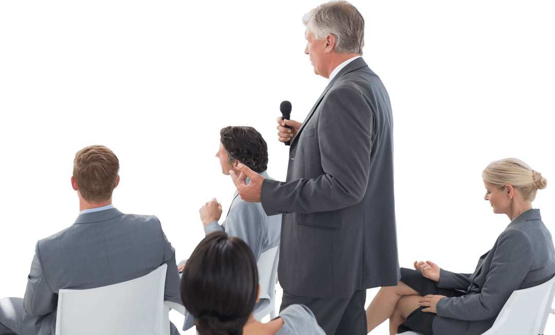Transparent Background Business Meeting Presentation