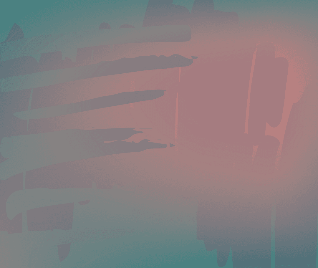 Transparent Abstract Digital Shape with Pink and Teal Hues