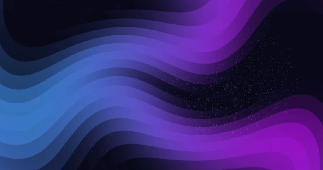 Abstract Purple and Blue Wavy Lines on Dark Background