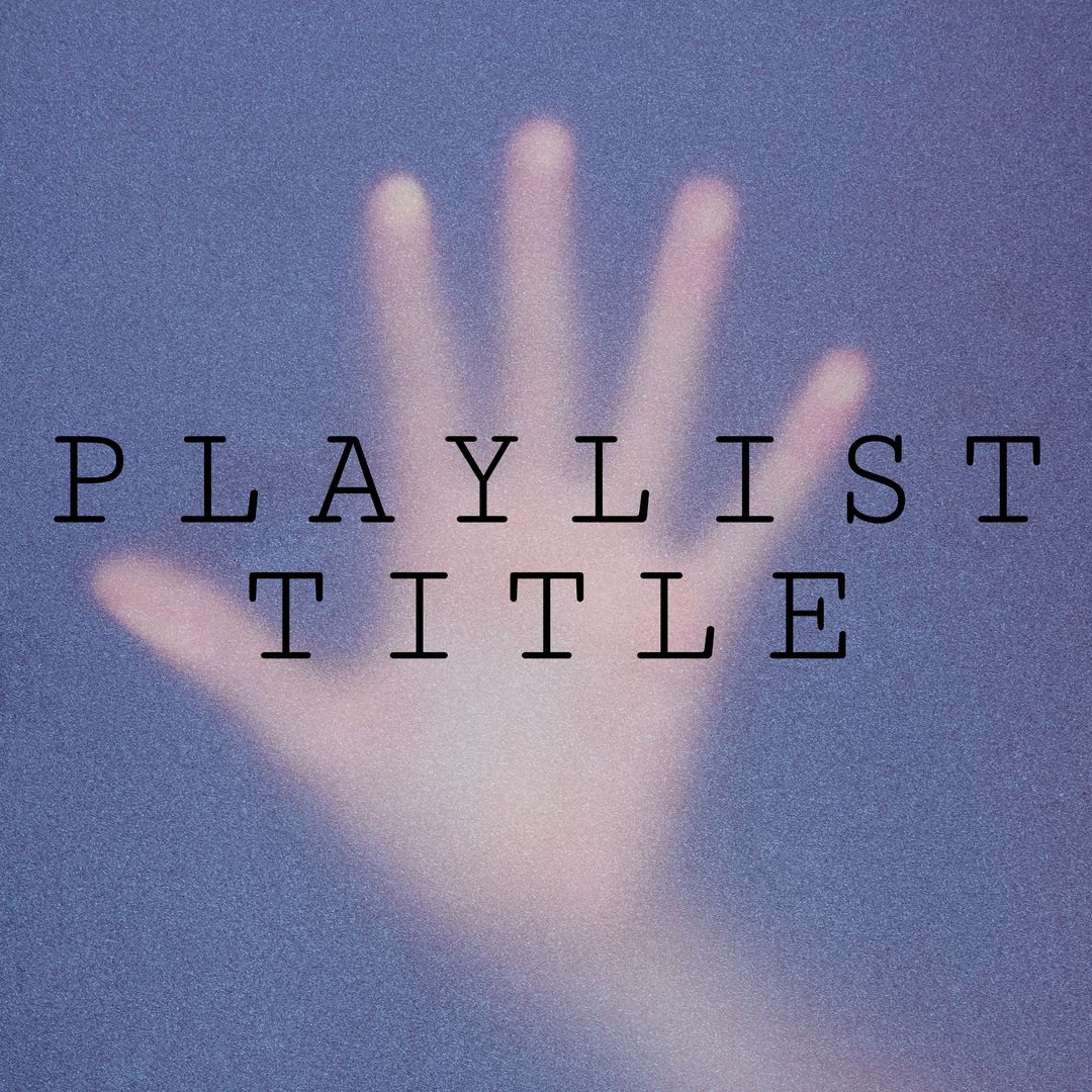 Hand Reaching Out Against Gradient Background with Text Overlay