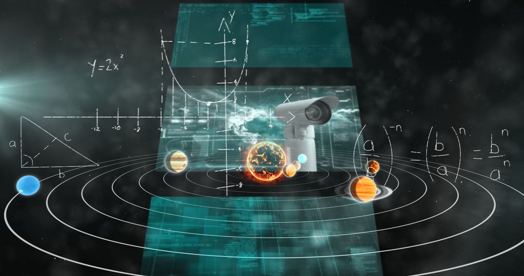 Data Processing and Astronomy Concepts with Solar System Visualization