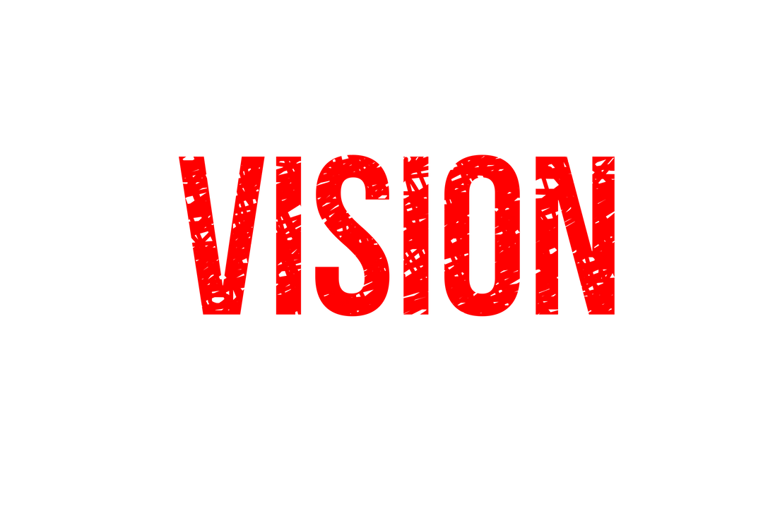 Bold Red Vision Text on Transparent Background - Download Free Stock Images Pikwizard.com