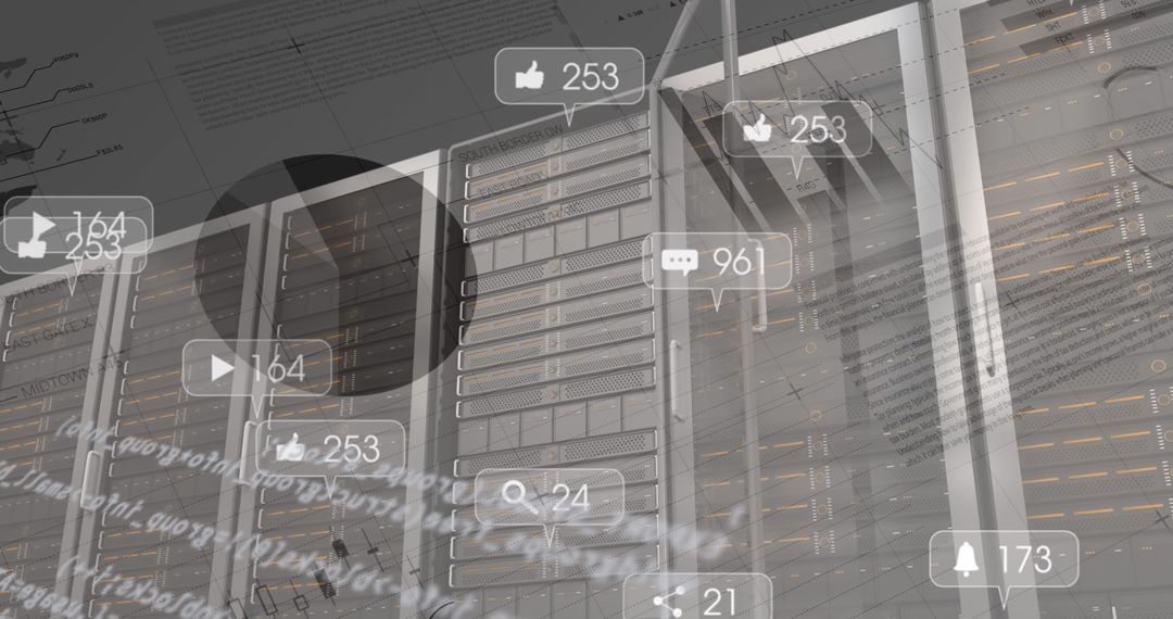 Digital Network Servers With Social Media Interaction Overlays