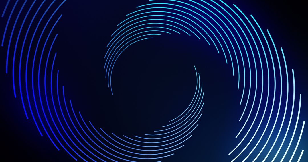 Abstract Hypnotic Blue Light Trails