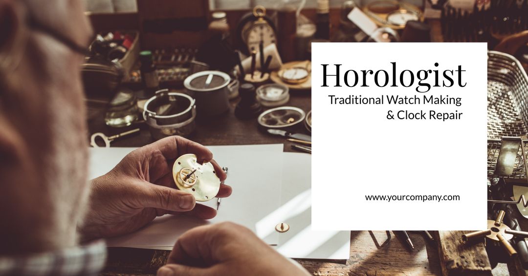 Skilled Horologist Crafting Exquisite Watch with Care