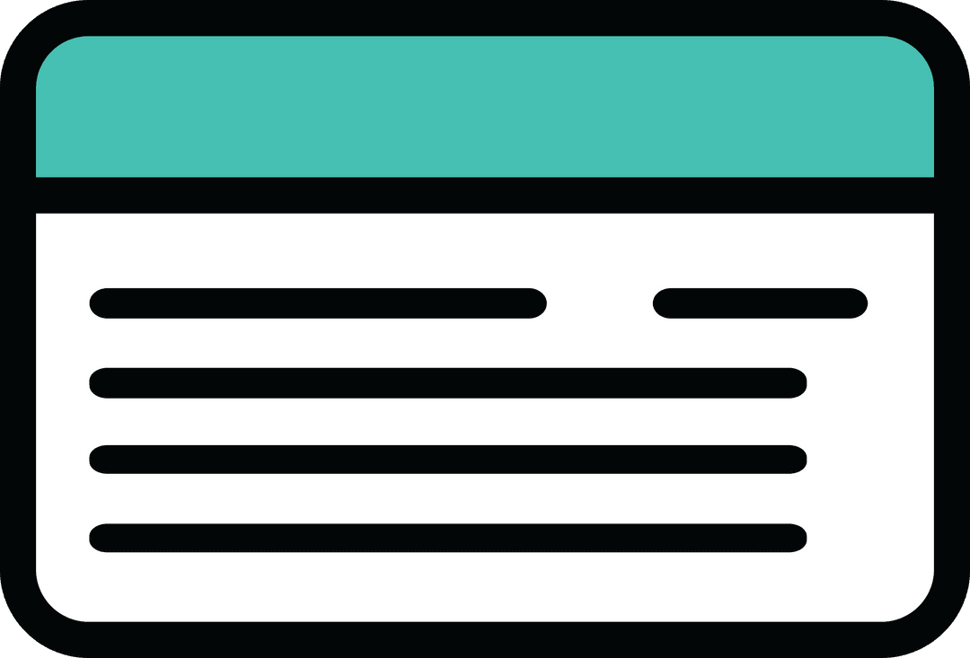 Transparent ID Card Symbol Illustration