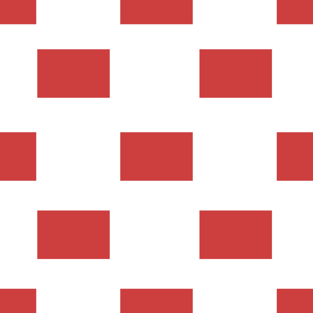 Red Rectangles Pattern on Transparent Background Isolated Design