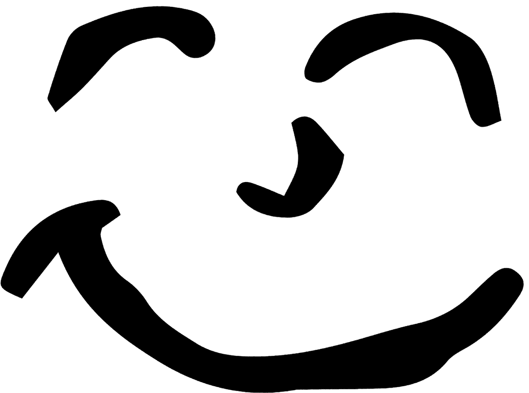 Minimalist Transparent Black Silhouette of a Human Head