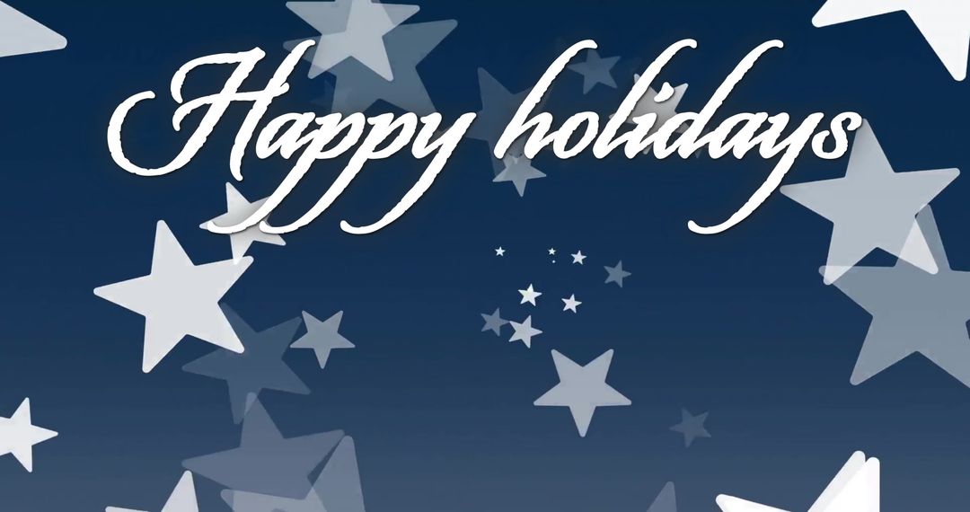 Festive Stars with Happy Holidays Middleton Greeting