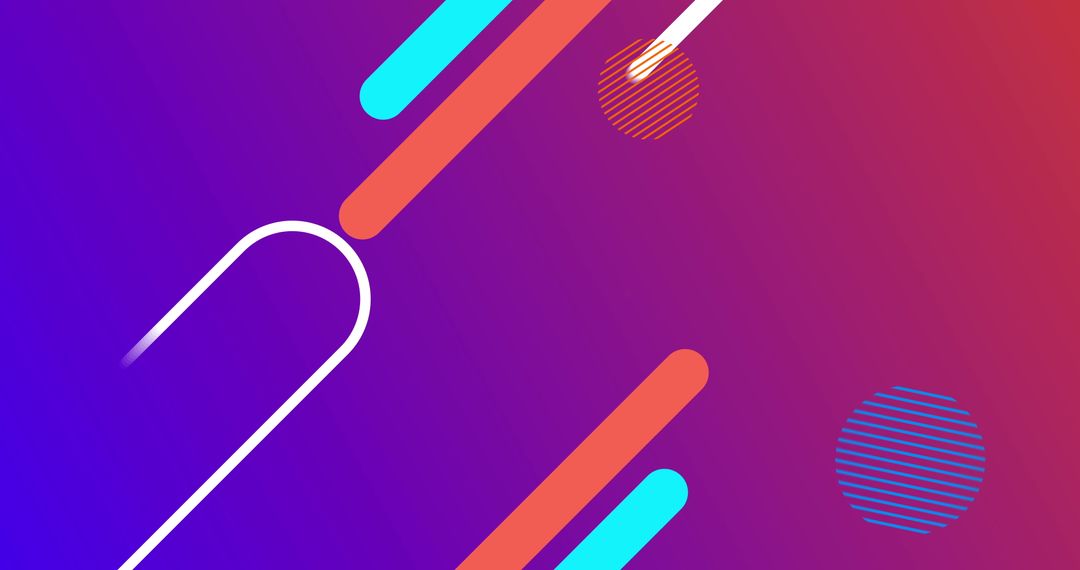 Abstract Geometric Shapes with Gradient Background