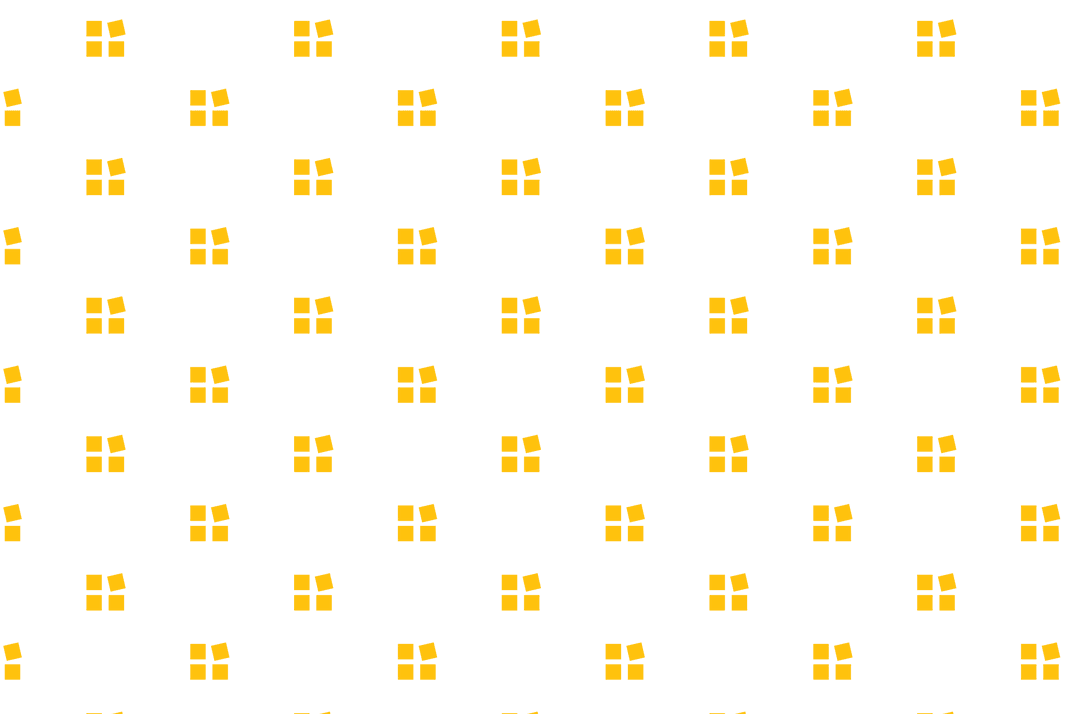 Seamless Pattern Yellow Floral Shape on Transparent Background