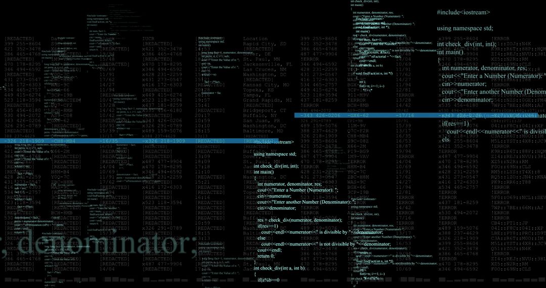 Complex Data Processing Interface with Digital Code Overlay - Free Images, Stock Photos and Pictures on Pikwizard.com