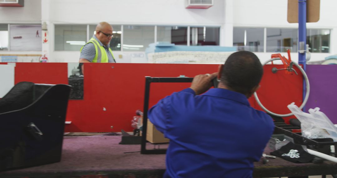 Wheelchair Factory Team Assembling Parts in Collaborative Environment